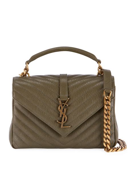 ysl bag dark green|ysl quilted shoulder bag.